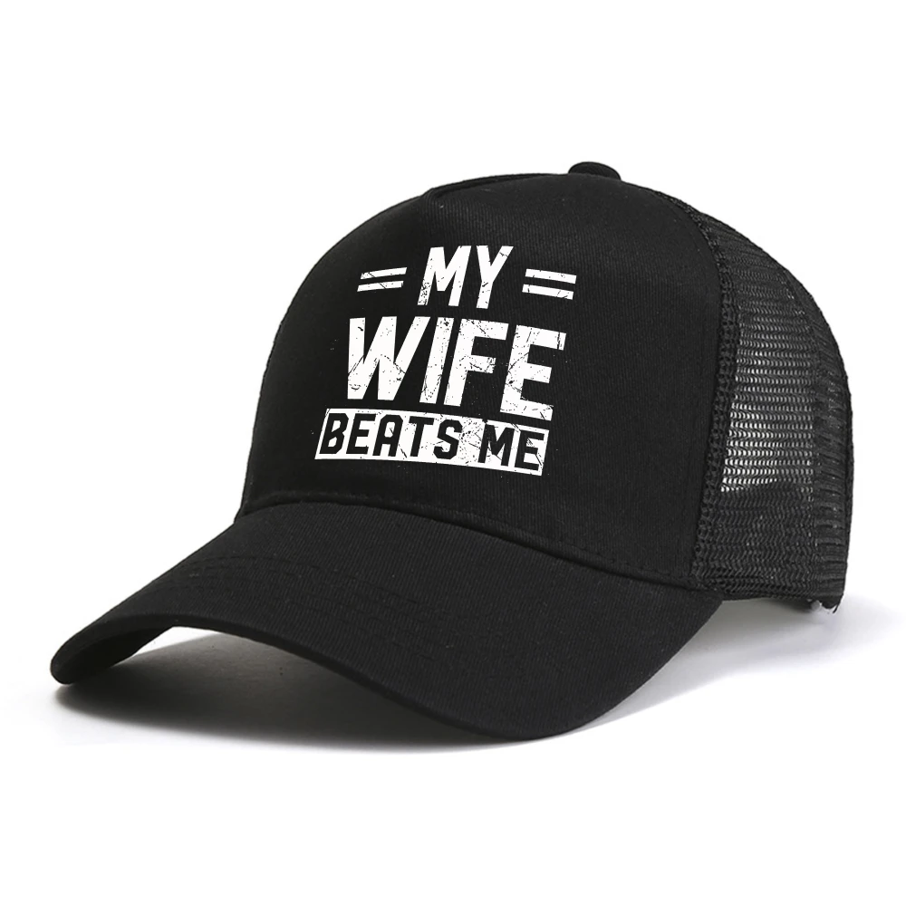 My Wife Beats Me baseball cap Funny Valentine's Day Husband Merch Unisex Graphic caps fashion mesh Breathable Snapback hat
My Wife Beats Me baseball cap Funny Valentine's Day Husband Merch Unisex Graphic caps fashion mesh Breathable Snapback hat