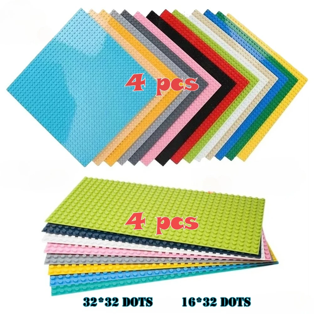 4PCS 32x32/16x32 Dots Building Block Base Plates, Sturdy Spliceable Plastic Baseboards for MOC City Construction & Creative Play
4PCS 32x32/16x32 Dots Building Block Base Plates, Sturdy Spliceable Plastic Baseboards for MOC City Construction & Creative Play