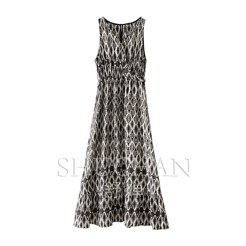 New Muse Art Geometric V-Neck Waist Sleeveless tank Dress Long Dress 6Z27
New Muse Art Geometric V-Neck Waist Sleeveless tank Dress Long Dress 6Z27