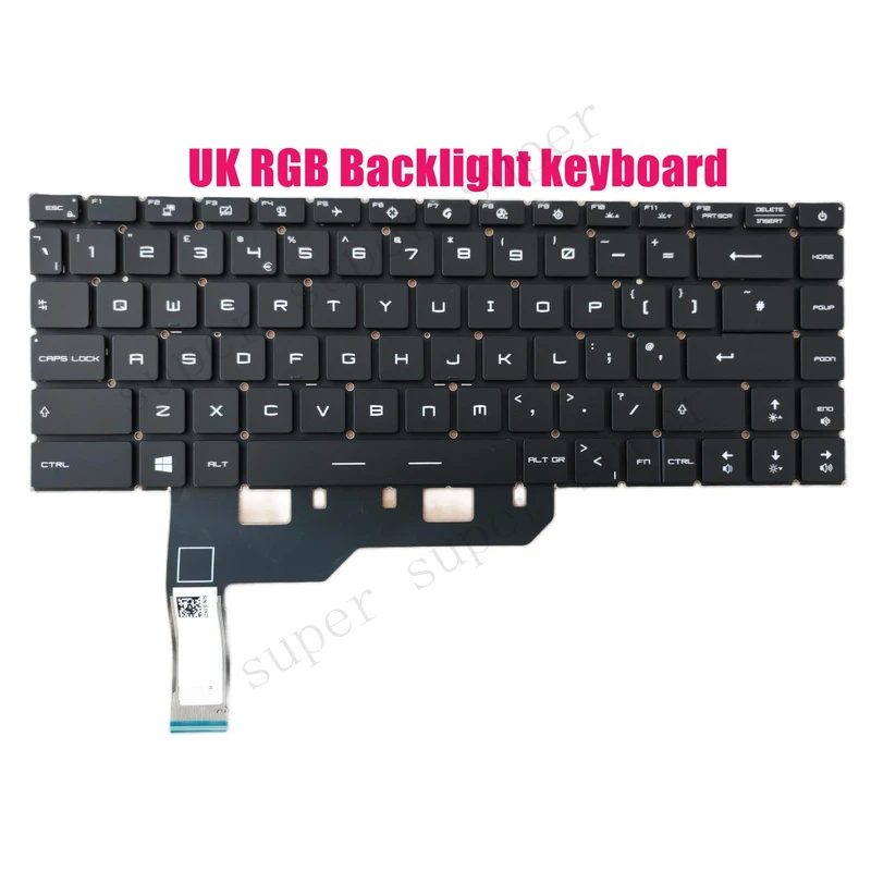 SSS+ UK RGB Backlight keyboard for MSI GE66 GP66 GE67HX GS66(MS-1541/1542/1543/1545)
SSS+ UK RGB Backlight keyboard for MSI GE66 GP66 GE67HX GS66(MS-1541/1542/1543/1545)