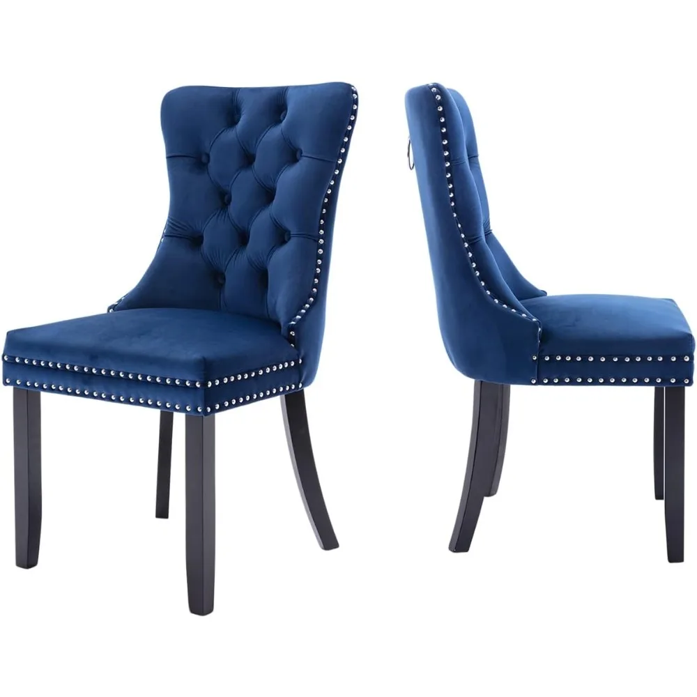 Leather Dining Chairs Set of 2, Upholstered Dining Chair with Nailhead Trim and Solid Wood Legs, Luxury Wingback Dining S
Leather Dining Chairs Set of 2, Upholstered Dining Chair with Nailhead Trim and Solid Wood Legs, Luxury Wingback Dining S