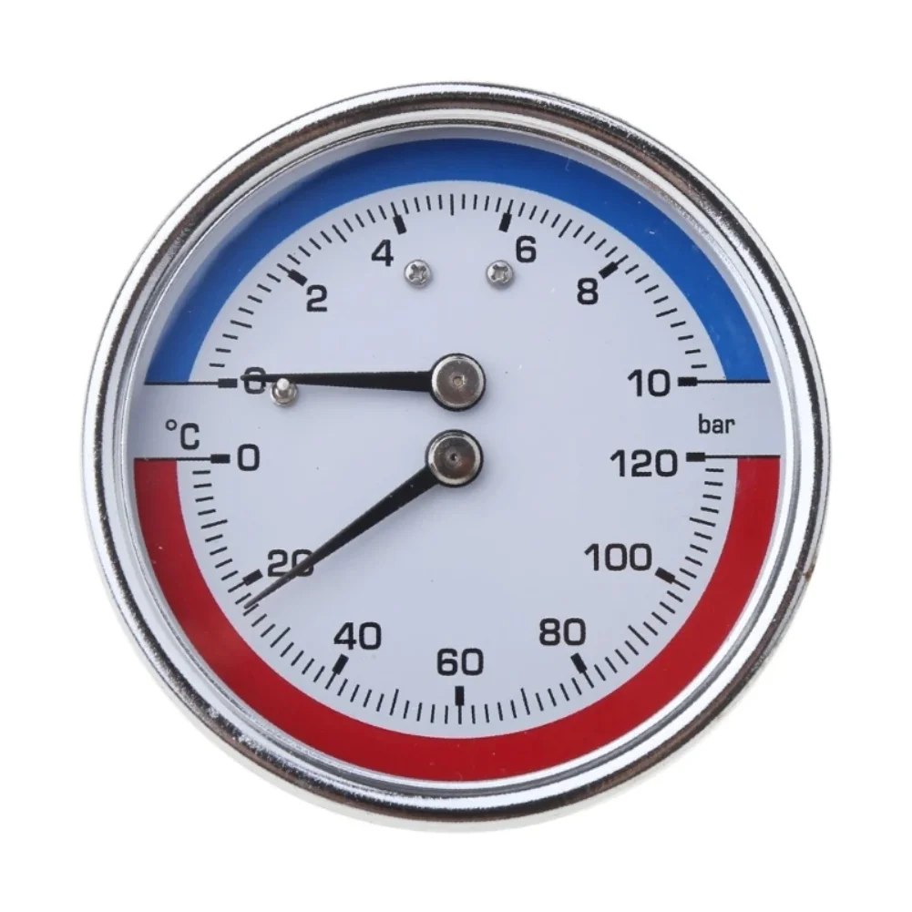 Temperature and Pressure Gauge for Floor Heating Boiler 0 10 Bar Pressure Range 0 120 Celsius Temperature Range Design
Temperature and Pressure Gauge for Floor Heating Boiler 0 10 Bar Pressure Range 0 120 Celsius Temperature Range Design