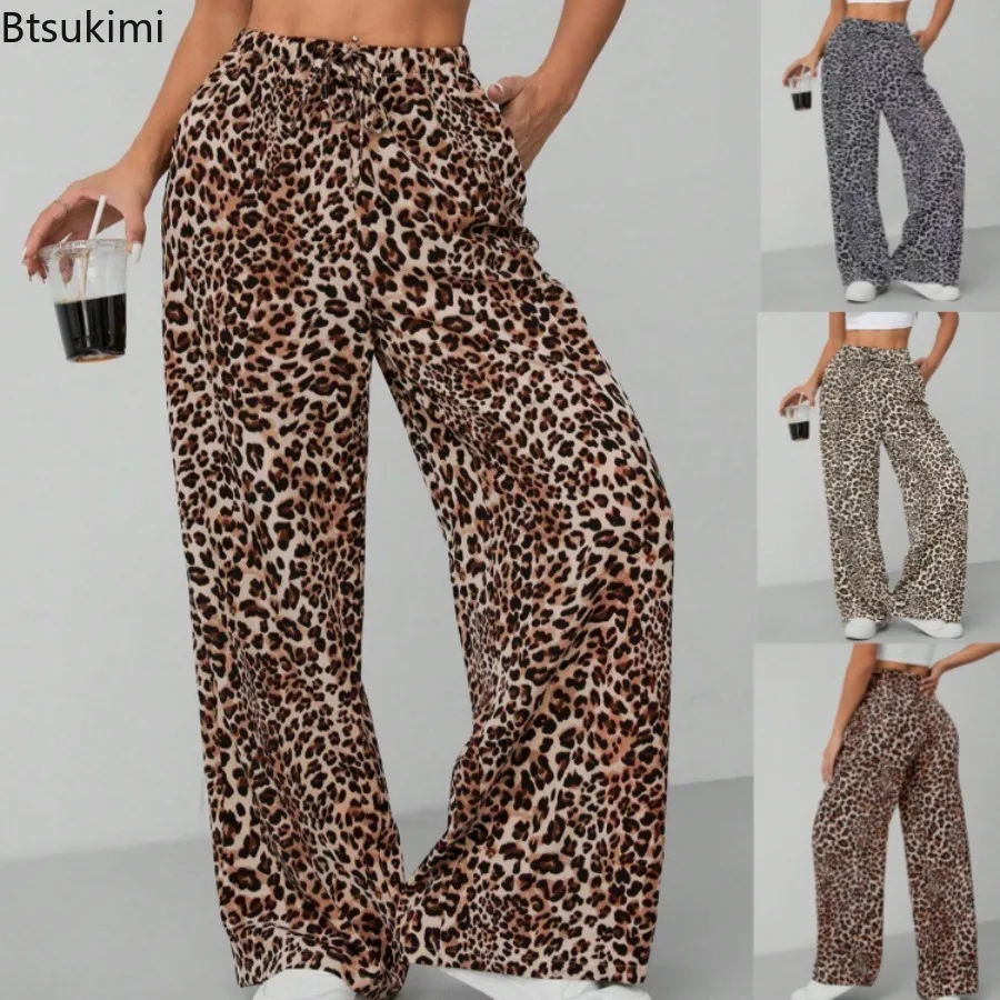 2026 Women's Casual Leopard Print Wide Leg Pants All-Match New Style Loose Club Party Beach Long Pants for Women Trousers New
2026 Women's Casual Leopard Print Wide Leg Pants All-Match New Style Loose Club Party Beach Long Pants for Women Trousers New