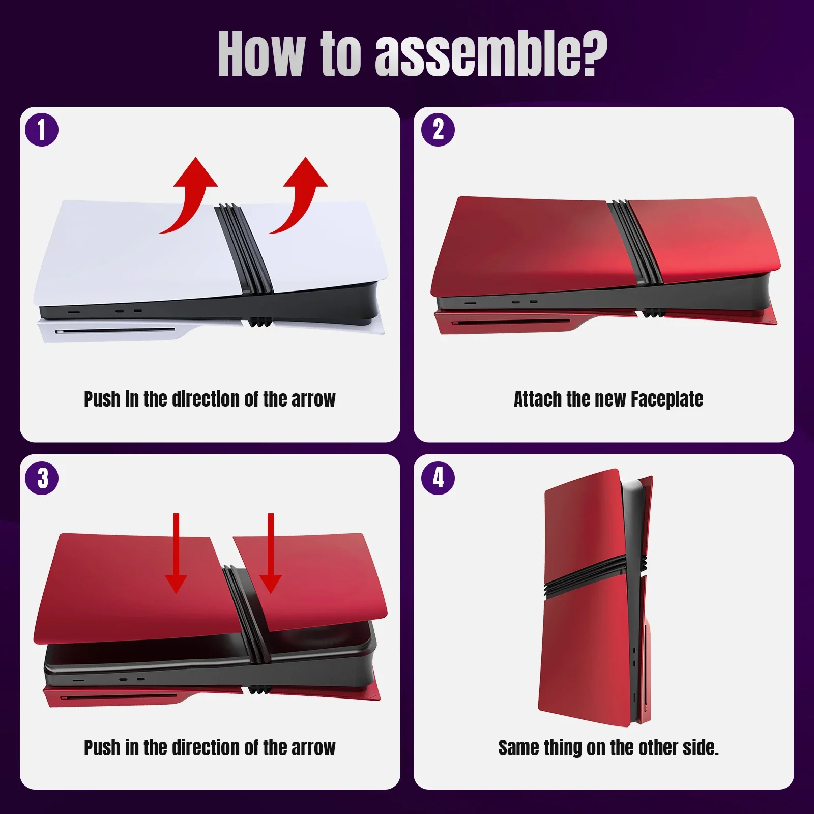 Plates for PS5 Pro Digital/Disc Edition for PlayStation 5 Pro Cover Accessories Faceplate Side Panel Shell Replacement 
Plates for PS5 Pro Digital/Disc Edition for PlayStation 5 Pro Cover Accessories Faceplate Side Panel Shell Replacement