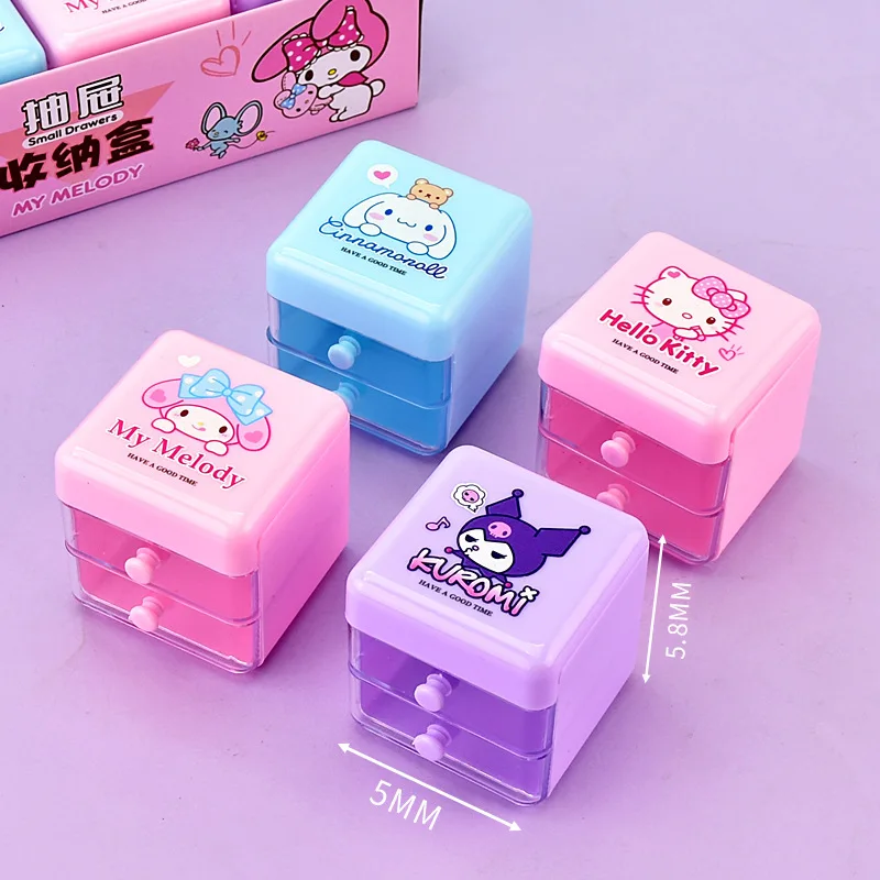 Новый мини-органайзер Hello Kitty с рисунком Cinnamoroll Melody, двухслойный органайзер для ювелирных изделий, коробка для девочек, Рождественский подарок
Новый мини-органайзер Hello Kitty с рисунком Cinnamoroll Melody, двухслойный органайзер для ювелирных изделий, коробка для девочек, Рождественский подарок