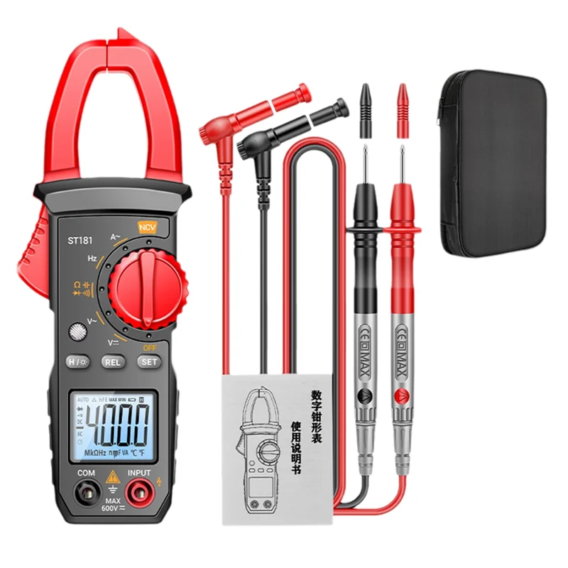 A38M Intelligent Digital Clamp Meter High Precision Multimeter 400A AC/DC Clamp Meter Digital Display Backlight Clamp Meter
A38M Intelligent Digital Clamp Meter High Precision Multimeter 400A AC/DC Clamp Meter Digital Display Backlight Clamp Meter