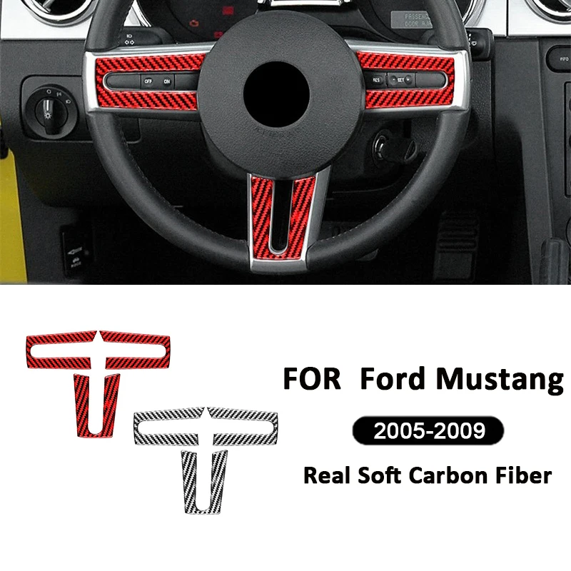 3PCS Carbon Fiber Auto Interior Steering Wheel Buttons Panel Frame Decoration Sticker For Ford Mustang 2005-2009 Accessories
3PCS Carbon Fiber Auto Interior Steering Wheel Buttons Panel Frame Decoration Sticker For Ford Mustang 2005-2009 Accessories