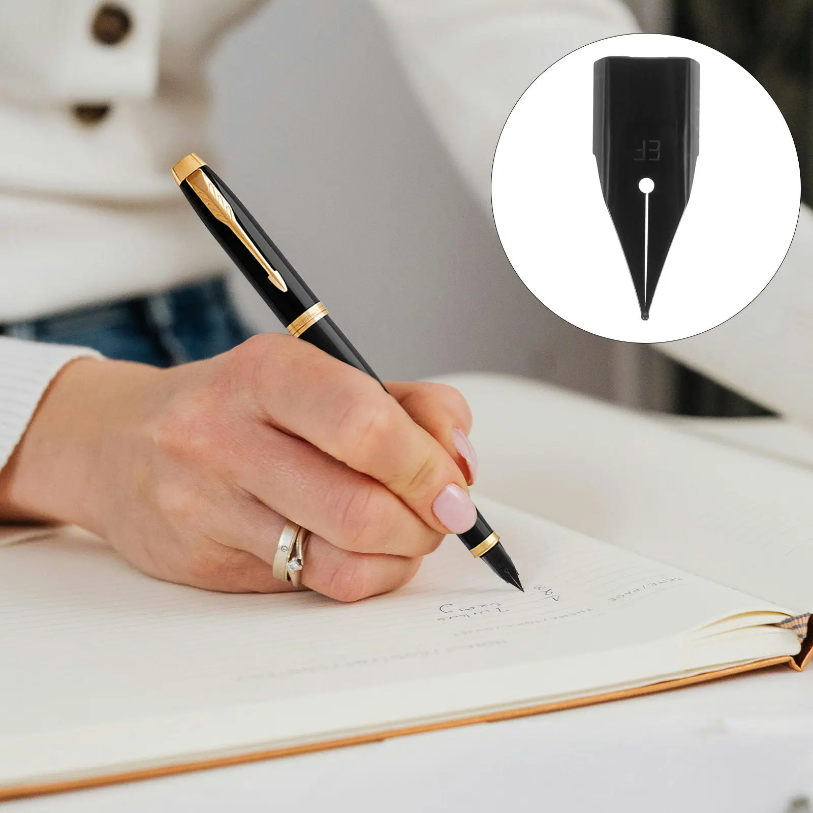 Набор из 10 сменных перьев для перьевых ручек с тонким наконечником для плавного письма, каллиграфии, канцелярских принадлежностей для студентов, металлическая ручка
Набор из 10 сменных перьев для перьевых ручек с тонким наконечником для плавного письма, каллиграфии, канцелярских принадлежностей для студентов, металлическая ручка