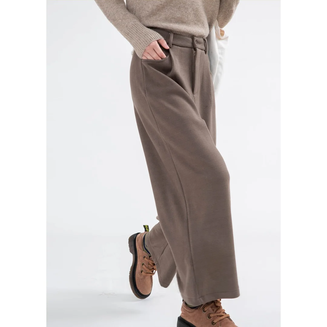 Женские повседневные брюки DOROTHY с высокой талией, широкими штанинами, из шерсти, свободного кроя, прямые, зимние, из полиэфирного волокна, с деталями из ткани
Женские повседневные брюки DOROTHY с высокой талией, широкими штанинами, из шерсти, свободного кроя, прямые, зимние, из полиэфирного волокна, с деталями из ткани