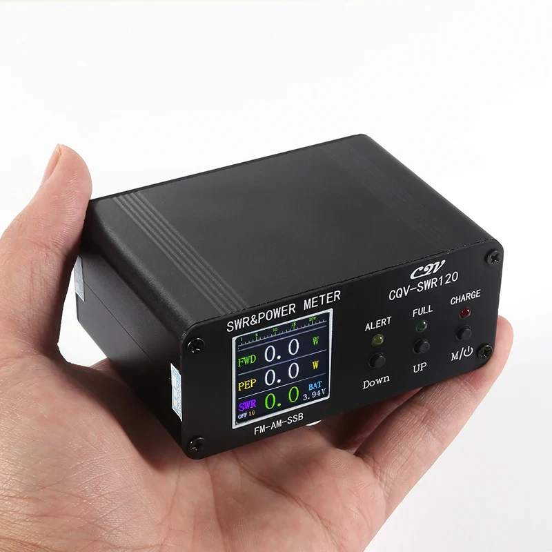 Latest version CQV-SWR120 120W SWR & Power Standing Wave Meter High Standing Wave Alarm Function Full Color HD Display FM-AM-SSB
Latest version CQV-SWR120 120W SWR & Power Standing Wave Meter High Standing Wave Alarm Function Full Color HD Display FM-AM-SSB