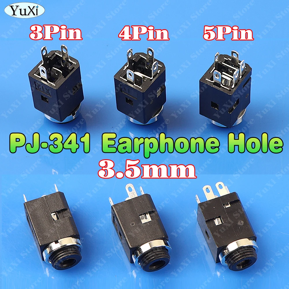 3-50Pcs 3.5mm 3/4/5 Pin Vertical Socket Jack 3.5 Audio Headphone Connector PJ-341 Earphone Hole Female Socket with Screw
3-50Pcs 3.5mm 3/4/5 Pin Vertical Socket Jack 3.5 Audio Headphone Connector PJ-341 Earphone Hole Female Socket with Screw