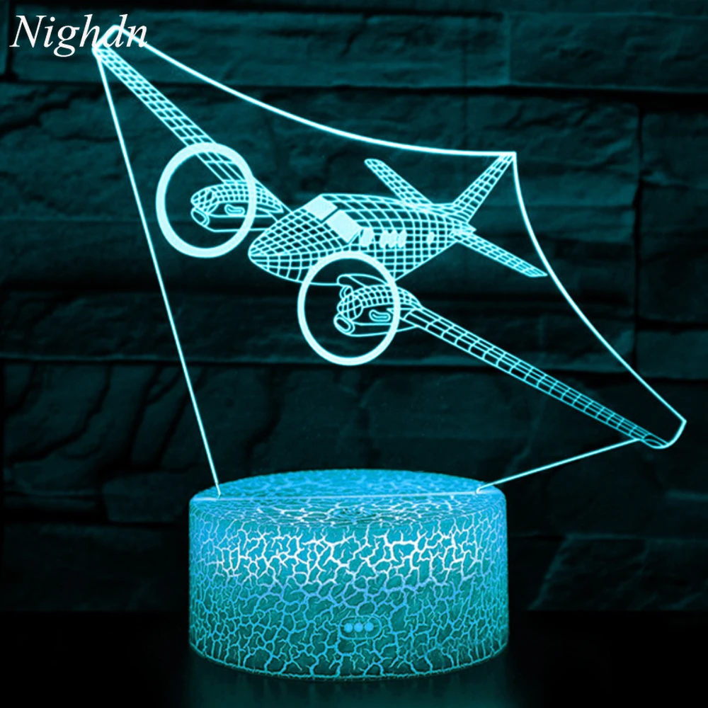 3d-ночник в виде самолета с USB-разъемом, настольная лампа для детской спальни, прикроватный ночник, детский подарок на день рождения для мальчиков, мужчин
3d-ночник в виде самолета с USB-разъемом, настольная лампа для детской спальни, прикроватный ночник, детский подарок на день рождения для мальчиков, мужчин