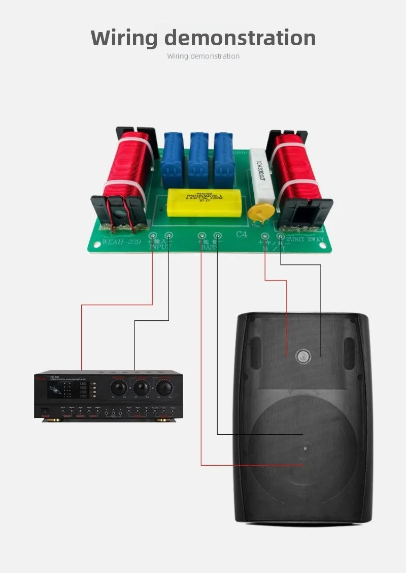 High Mid Bass 250W 2 Way Crossover Board HiFi for Ceiling Monitor Speaker Audio Accessories
High Mid Bass 250W 2 Way Crossover Board HiFi for Ceiling Monitor Speaker Audio Accessories