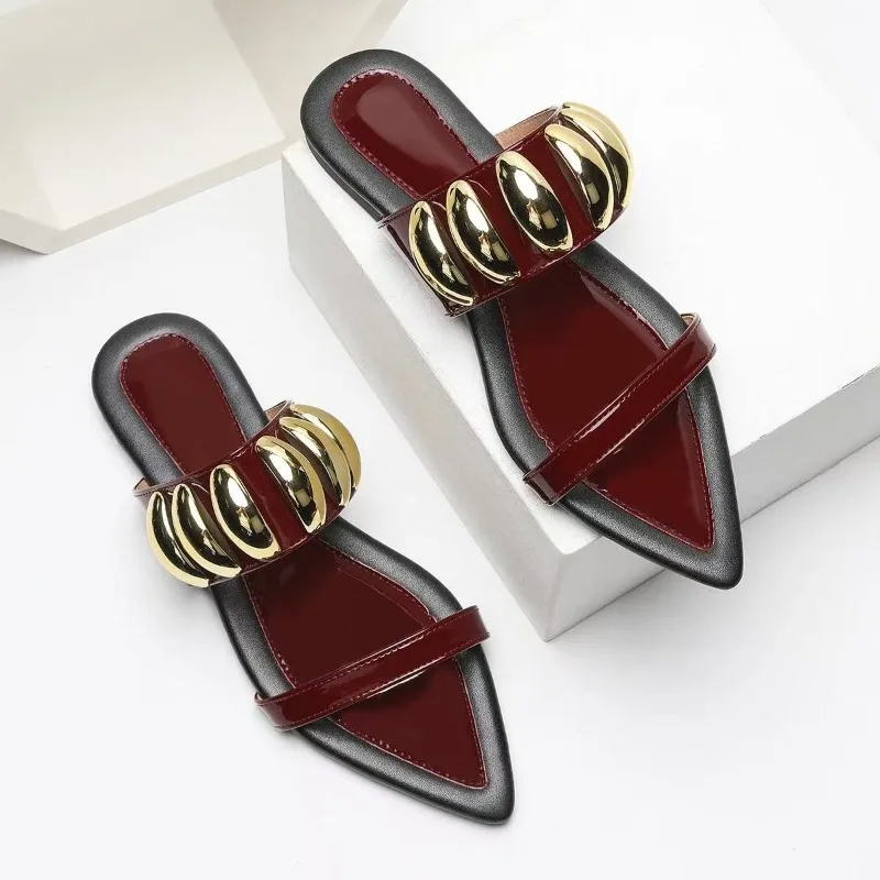 Design Fashion Women's Shoes New Style Pointed Flat Shoes Anti Slip Versatile Women's Sandals Soft Sole Open Toe Women Slippers
Design Fashion Women's Shoes New Style Pointed Flat Shoes Anti Slip Versatile Women's Sandals Soft Sole Open Toe Women Slippers