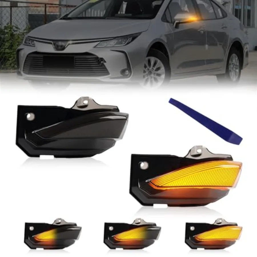 LED Side Mirror Turn Signal Light Compatible with Toyota Corolla 2019 2020 2021 2022 2023 2024 Dynamic Indicator Mirror Marker
LED Side Mirror Turn Signal Light Compatible with Toyota Corolla 2019 2020 2021 2022 2023 2024 Dynamic Indicator Mirror Marker