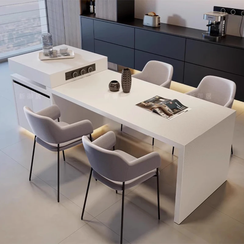 Nordic Luxury Quartz Kitchen Island Extendable Dining Table Multifunctional Storage Small Space Modern Design Furniture FYDT
Nordic Luxury Quartz Kitchen Island Extendable Dining Table Multifunctional Storage Small Space Modern Design Furniture FYDT