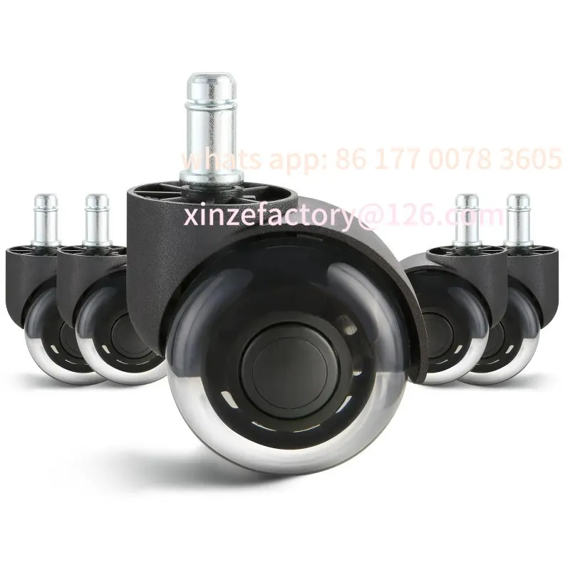 Customizable Set of 5 Office Chair Wheels Replacement Computer Gaming Desk Universal Caster for Hardwood Floors and Carpet
Customizable Set of 5 Office Chair Wheels Replacement Computer Gaming Desk Universal Caster for Hardwood Floors and Carpet