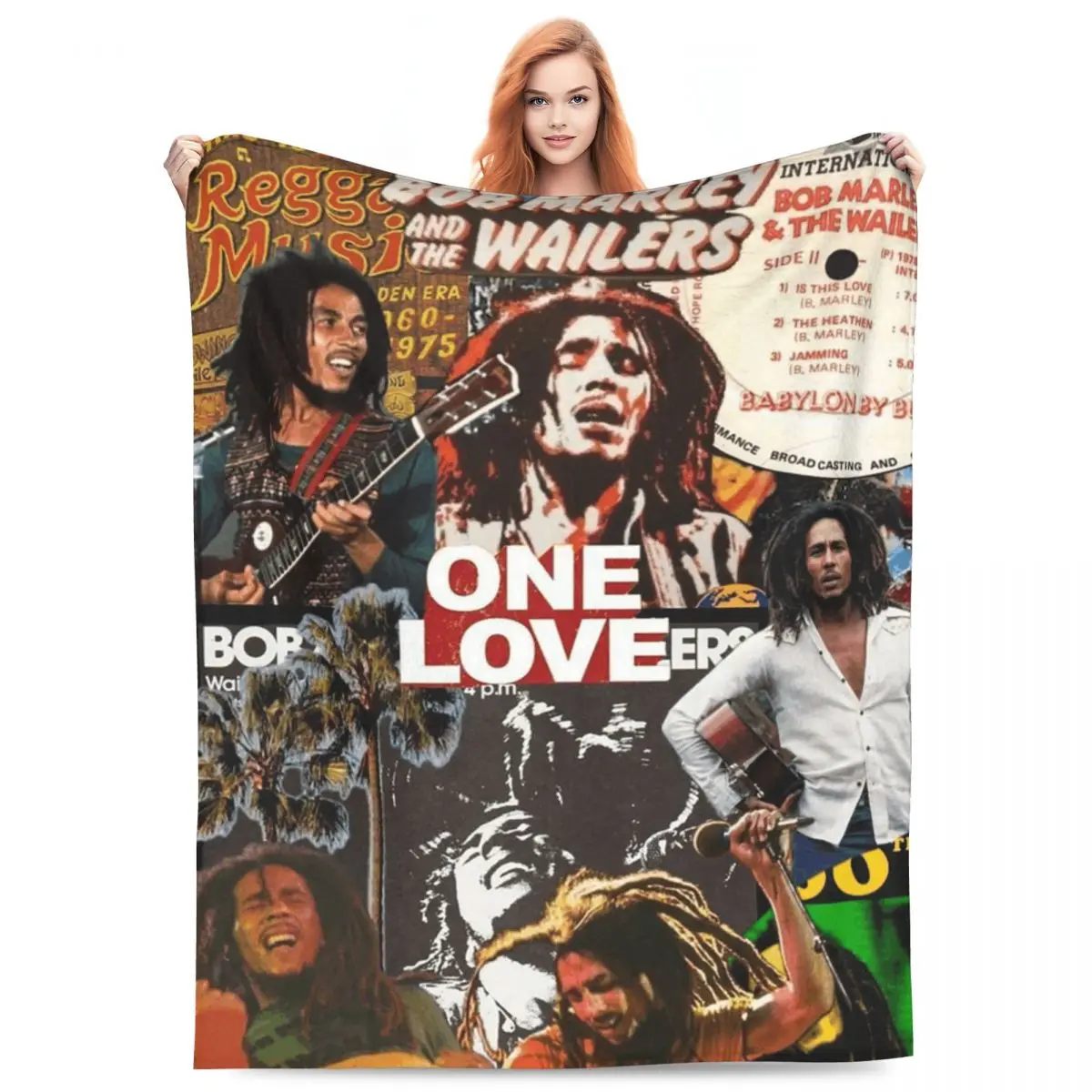 Bob Marley Album Reggae Music Jamaican Style Blanket Flannel Throw Blanket Throw Blankets for Bedroom Travel Throws Bedspread
Bob Marley Album Reggae Music Jamaican Style Blanket Flannel Throw Blanket Throw Blankets for Bedroom Travel Throws Bedspread