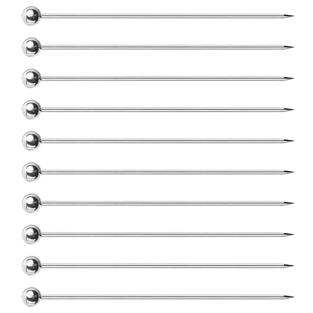 10pcs Stainless Cocktail Picks Martini Needle Fruit Party Accessory Skewers Reusable Party Supplies Home Bar Tools
10pcs Stainless Cocktail Picks Martini Needle Fruit Party Accessory Skewers Reusable Party Supplies Home Bar Tools