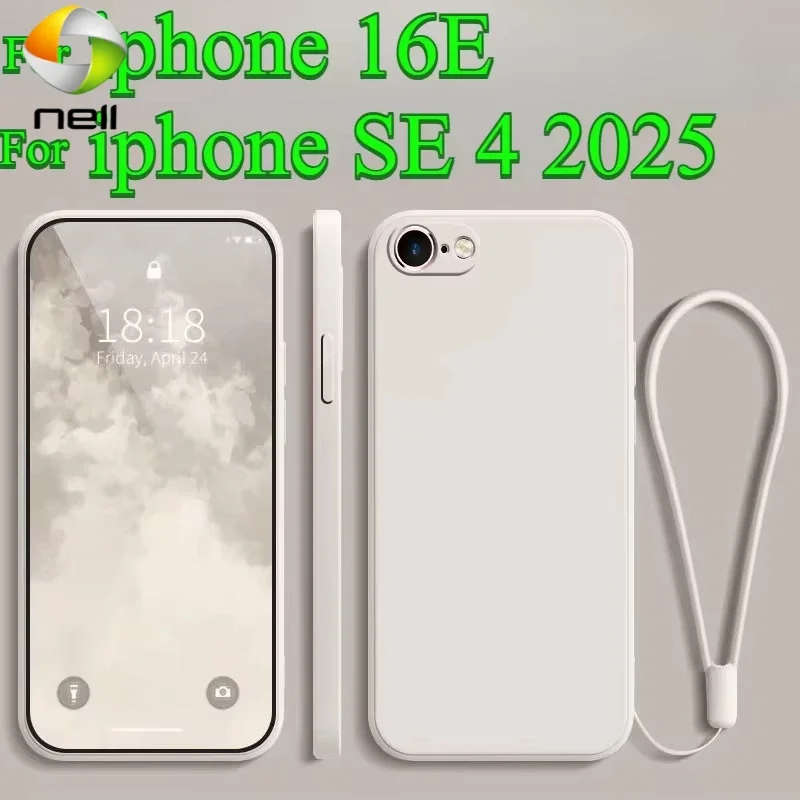 Для iphone 16E 16 E Жидкий силиконовый ремешок-держатель для кольца Чехол для iphone 16 Pro Max 16+ SE 4, защитный чехол для камеры с объективом для телефона
Для iphone 16E 16 E Жидкий силиконовый ремешок-держатель для кольца Чехол для iphone 16 Pro Max 16+ SE 4, защитный чехол для камеры с объективом для телефона
