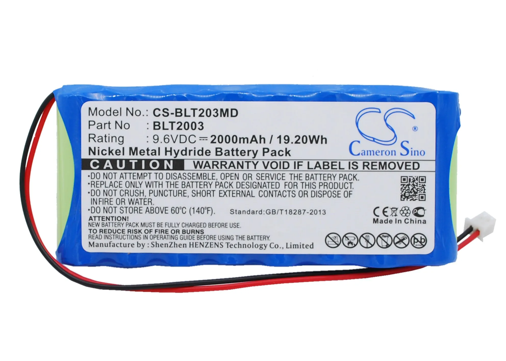 2000mAh Replacement Medical Battery for Biolat BLT2003, BLT2003 ECG EKG
2000mAh Replacement Medical Battery for Biolat BLT2003, BLT2003 ECG EKG