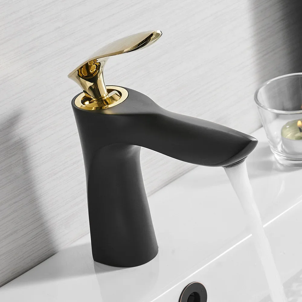 Maple Leaf style hot and cold built-in basin faucet black + gold mixer single hole countertop wash basin sink faucet
Maple Leaf style hot and cold built-in basin faucet black + gold mixer single hole countertop wash basin sink faucet