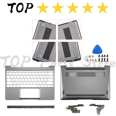 NEW For MateBook13 WRTD-WFH9 WDH9 WRTDZ-WFE9 HNL-WFQ9 HNL-WFP9 LCD Back Cover/Palmrest/Bottom Case Gray Metal Case