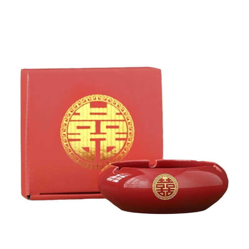 Wedding supplies golden double happiness red ashtray creative ceramic personality wedding ashtray
Wedding supplies golden double happiness red ashtray creative ceramic personality wedding ashtray
