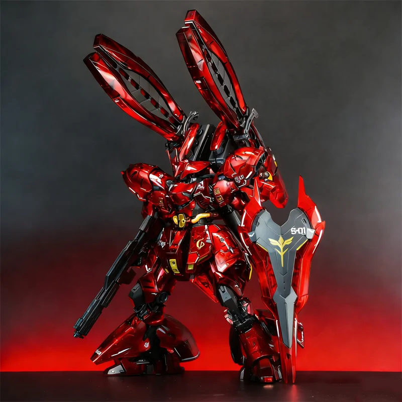 Rg 1/144 Electroplated Translucent Fukuoka Sazabi Action Figure With Crab Claw Water Slide Decals Boy Toy Assembly Model Kit
Rg 1/144 Electroplated Translucent Fukuoka Sazabi Action Figure With Crab Claw Water Slide Decals Boy Toy Assembly Model Kit