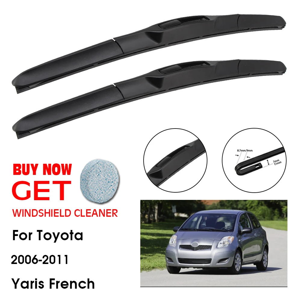 Car Wiper Blade For Toyota Yaris French 24"+14" 2006-2011 Front Window Washer Windscreen Windshield Wiper Blades Accessories
Car Wiper Blade For Toyota Yaris French 24"+14" 2006-2011 Front Window Washer Windscreen Windshield Wiper Blades Accessories