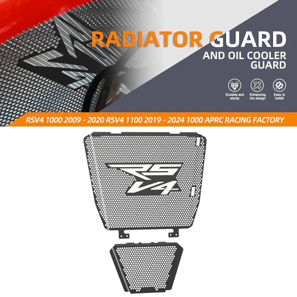 CNC For Aprilia RSV4 1000 APRC FACTORY R ABS 1100 RR Factory Motorcycle Radiator Grille Guard Oil Cooler Guard Cover Protection
CNC For Aprilia RSV4 1000 APRC FACTORY R ABS 1100 RR Factory Motorcycle Radiator Grille Guard Oil Cooler Guard Cover Protection