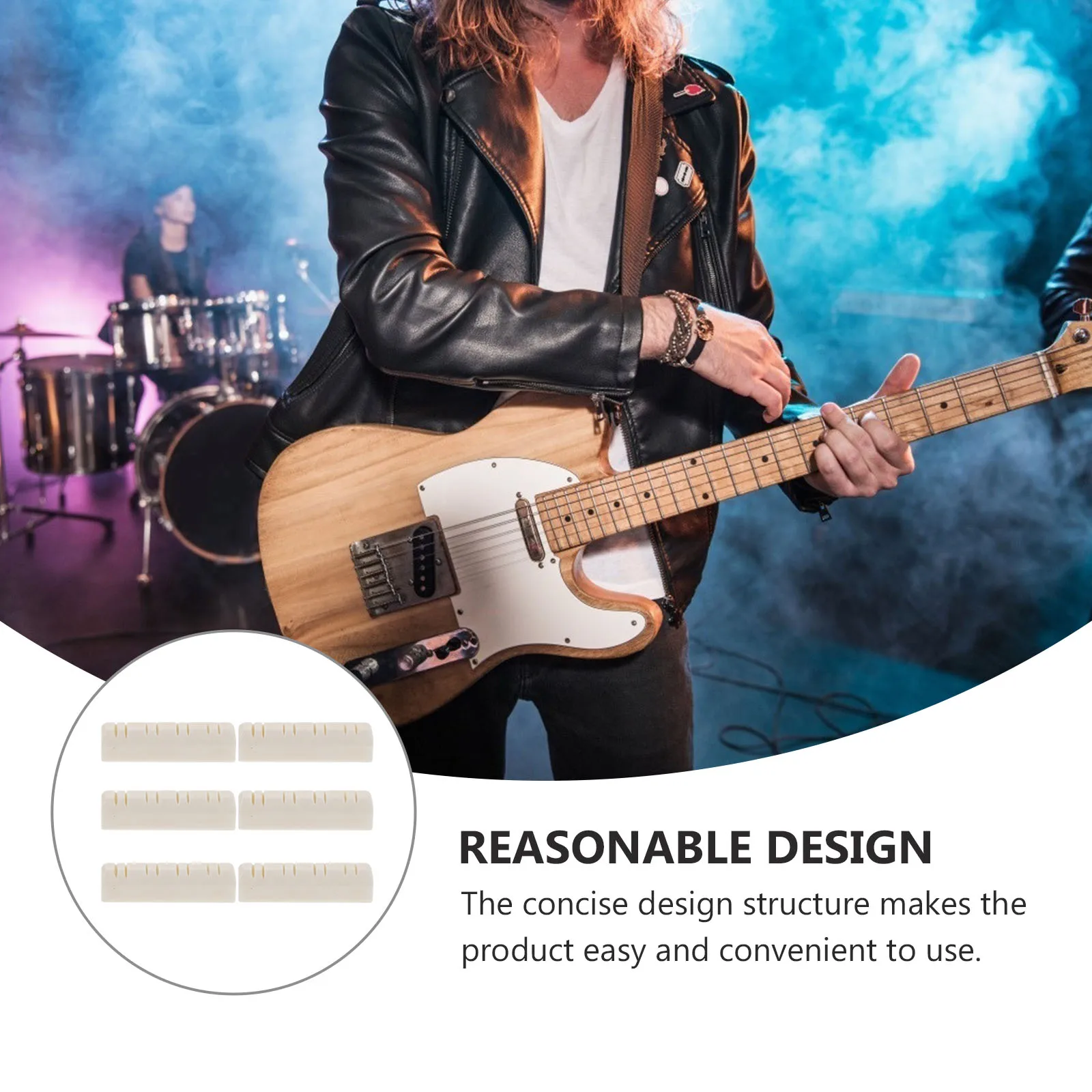 6Pcs Long Lasting Ox Bone Mandolin Neck Support Easy to Use Accessories for Maintenance White Mandolin Fret Nut
6Pcs Long Lasting Ox Bone Mandolin Neck Support Easy to Use Accessories for Maintenance White Mandolin Fret Nut