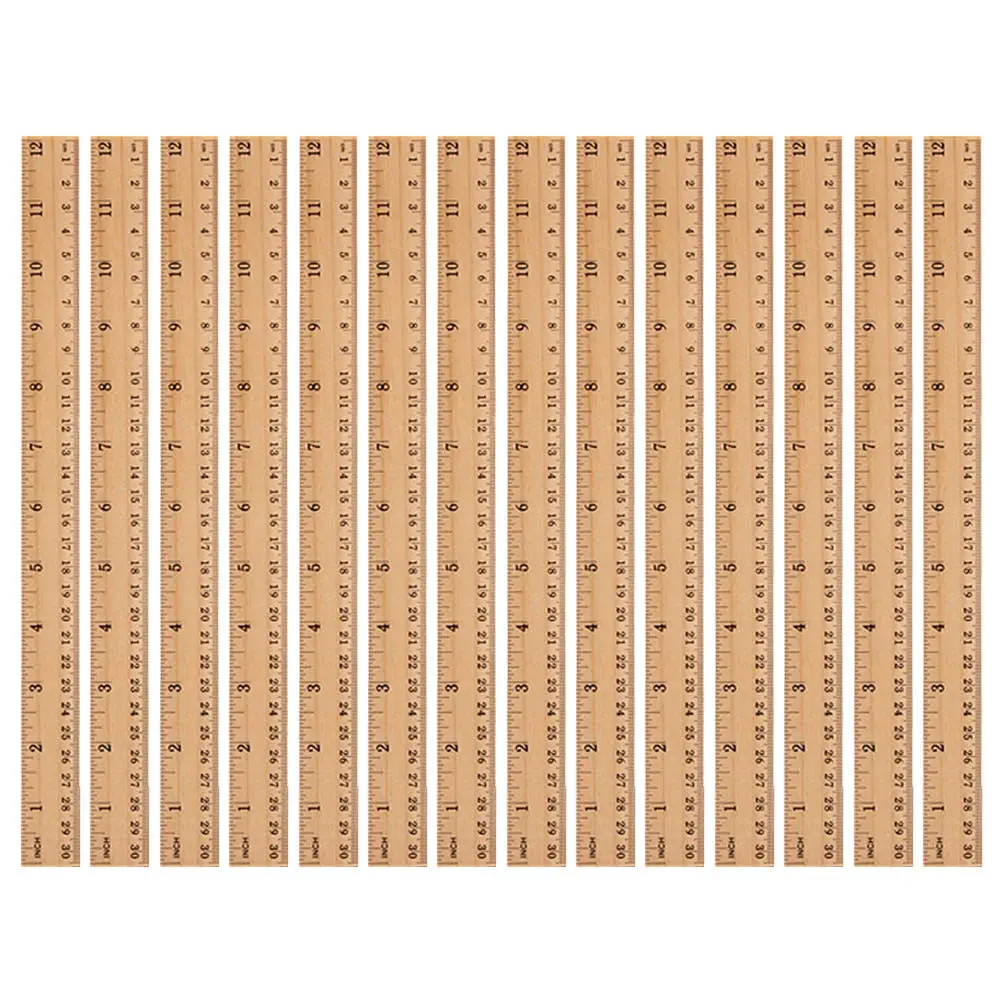 30Pcs Wooden Measuring Ruler 30Cm Straight Ruler with Dual Scale High Accuracy Clear Markings Sturdy Eco Friendly for Classroom
30Pcs Wooden Measuring Ruler 30Cm Straight Ruler with Dual Scale High Accuracy Clear Markings Sturdy Eco Friendly for Classroom