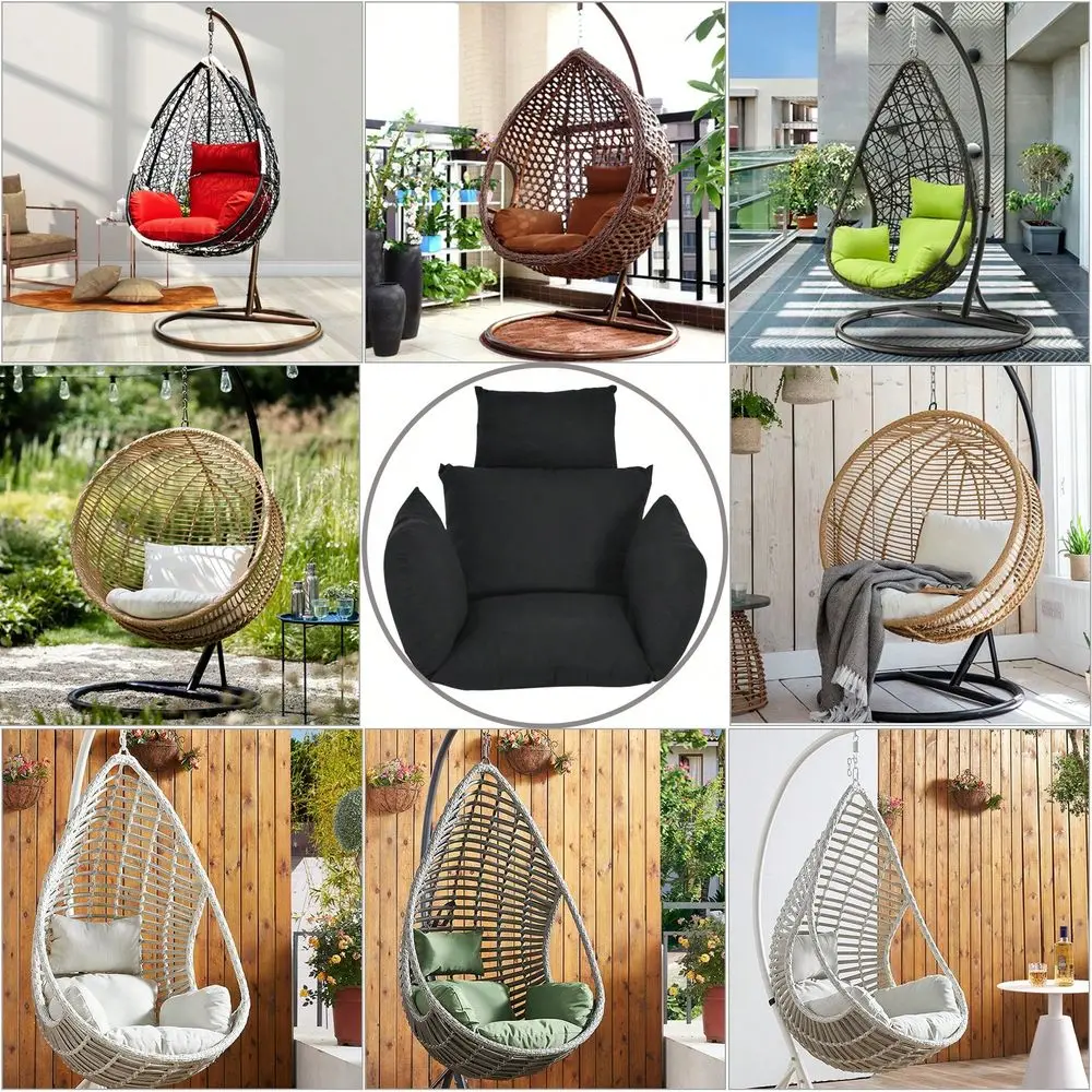 Swing Chair Cushion, Soft Hammock Seat Pad, Breathable Hanging Egg Chair Pillow, Indoor Outdoor Cozy Lounger Pad, Removable Was
Swing Chair Cushion, Soft Hammock Seat Pad, Breathable Hanging Egg Chair Pillow, Indoor Outdoor Cozy Lounger Pad, Removable Was