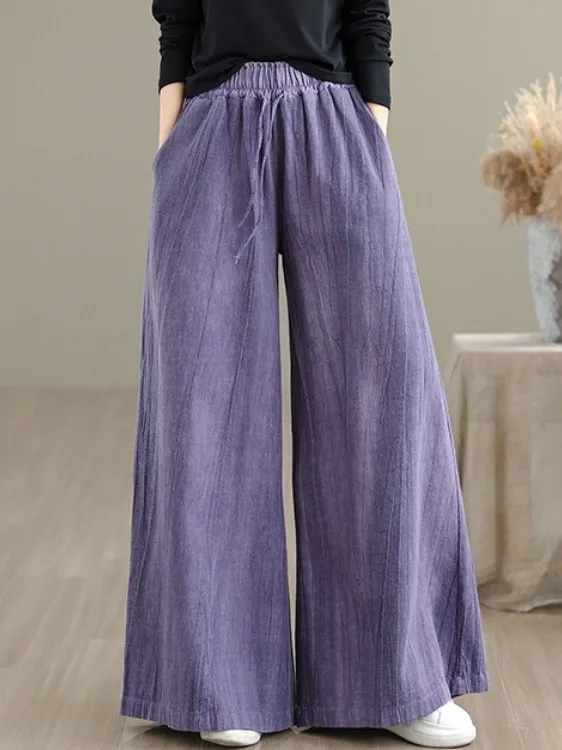 Весна 2026: Повседневные льняные брюки тай-дай с широкими штанинами, высокой талией и прямым кроем, длинные брюки на шнурке для женщин больших размеров
Весна 2026: Повседневные льняные брюки тай-дай с широкими штанинами, высокой талией и прямым кроем, длинные брюки на шнурке для женщин больших размеров