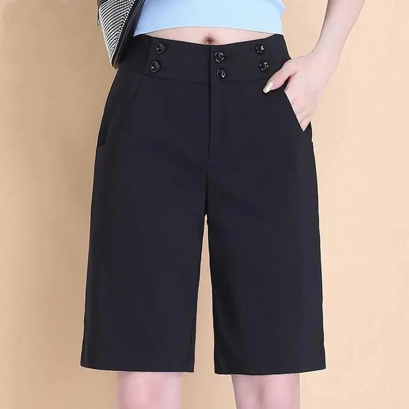 Women's Summer High Waist Straight Leg Shorts Loose Wide Leg Casual 5-Point Pants
Women's Summer High Waist Straight Leg Shorts Loose Wide Leg Casual 5-Point Pants