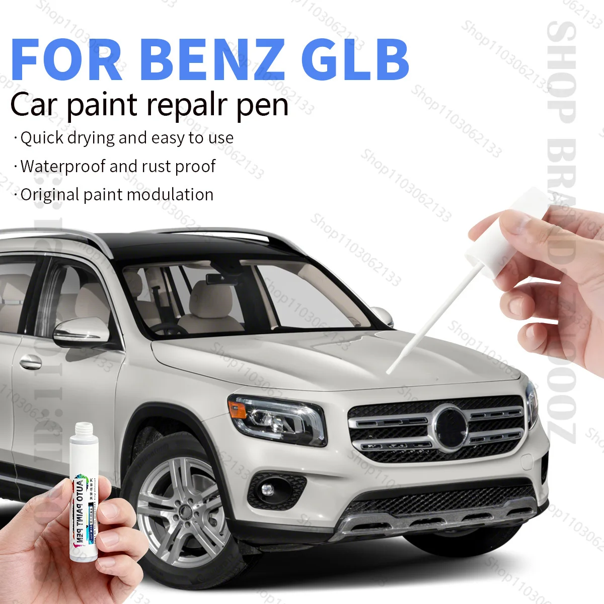 Ручка для ремонта краски Mercedes Benz GLB 2019-2025 X247, средство для удаления царапин, автоаксессуары «сделай сам», черный, белый, серебристый, синий, красный
Ручка для ремонта краски Mercedes Benz GLB 2019-2025 X247, средство для удаления царапин, автоаксессуары «сделай сам», черный, белый, серебристый, синий, красный