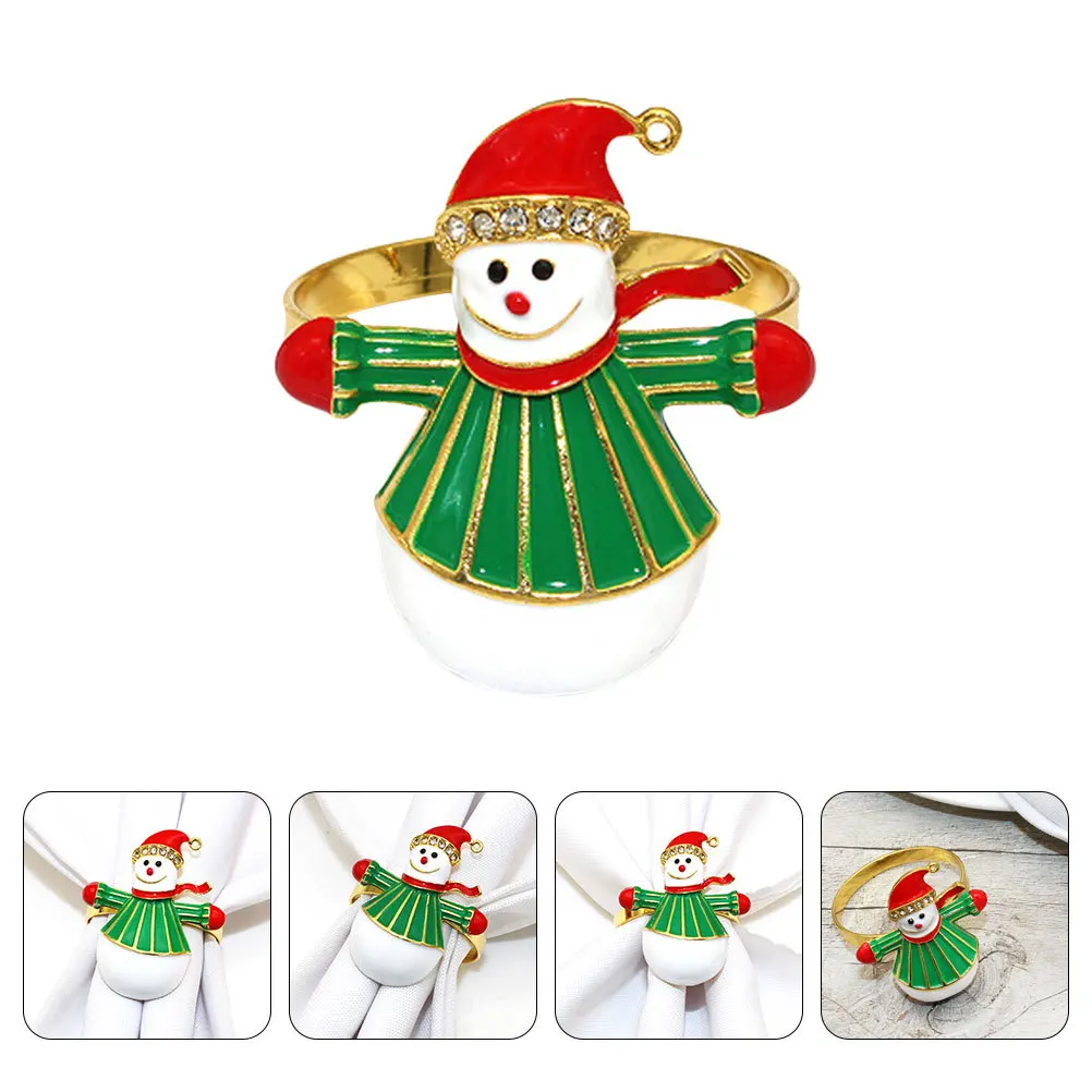 4Pcs Metal Napkin Rings Snowman Style Xmas Napkin Decorations for Party Wedding Picnic Festival Table Setting Dining Table
4Pcs Metal Napkin Rings Snowman Style Xmas Napkin Decorations for Party Wedding Picnic Festival Table Setting Dining Table