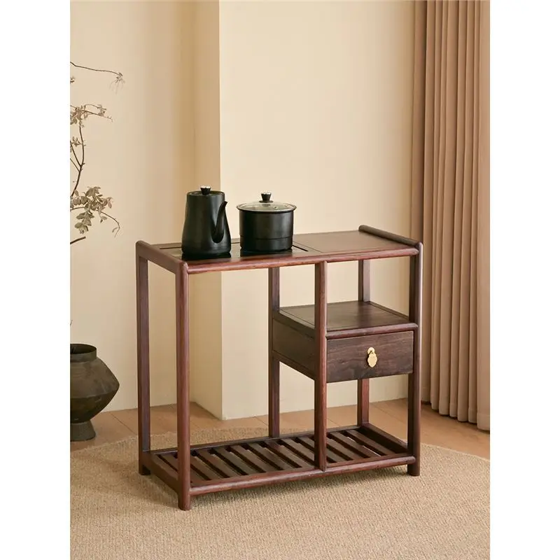 Ebony tea side table with kettle integrated pure solid wood log tea cabinet sofa side cabinet new Chinese style
Ebony tea side table with kettle integrated pure solid wood log tea cabinet sofa side cabinet new Chinese style