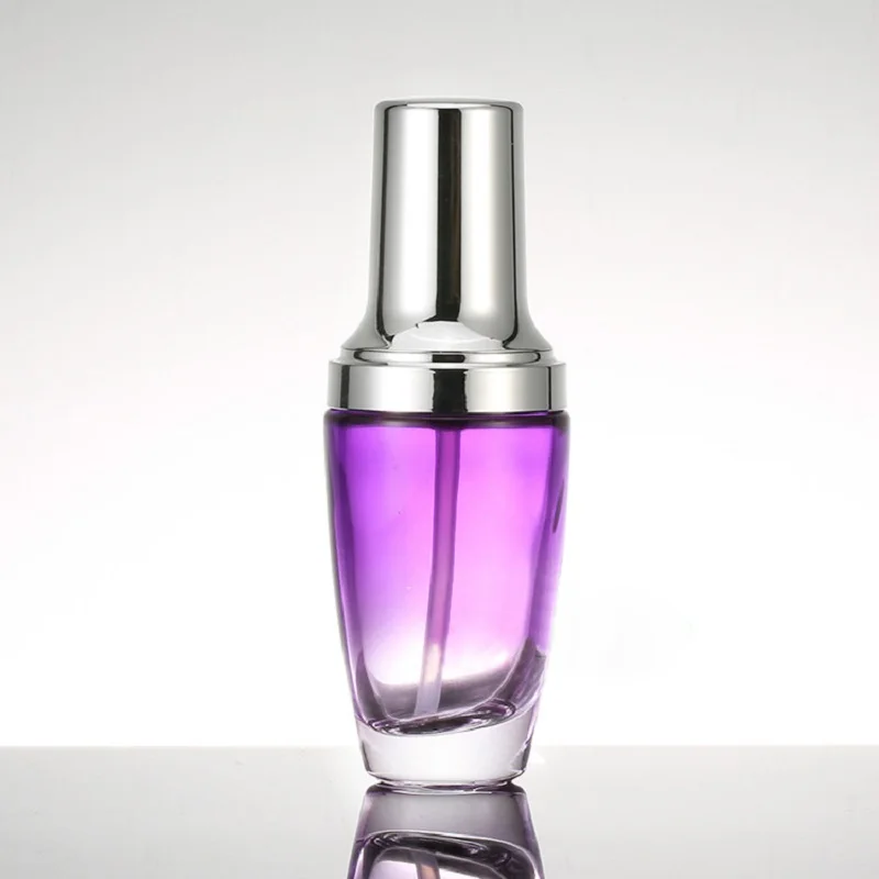 30ML purple glass bottle with silver press pump or glass bottle or lotion bottle ,BB Cream bottle for Cosmetic Packaging
30ML purple glass bottle with silver press pump or glass bottle or lotion bottle ,BB Cream bottle for Cosmetic Packaging