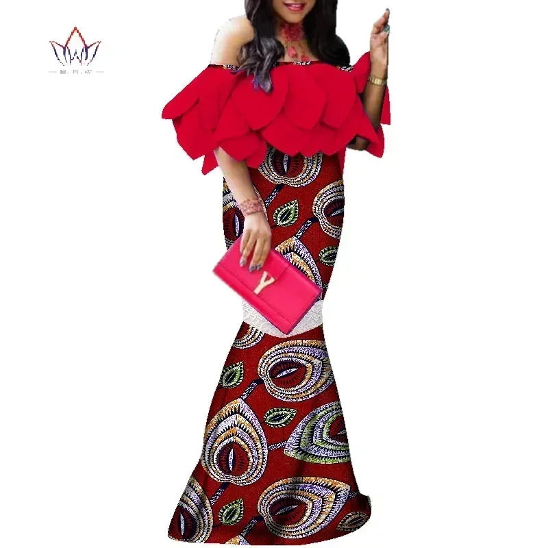 Bintarealwax African Dresses for Women Plus Size Dashiki Elegant Traditional African Clothing Flare Sleeve Party Dress WY3955
Bintarealwax African Dresses for Women Plus Size Dashiki Elegant Traditional African Clothing Flare Sleeve Party Dress WY3955