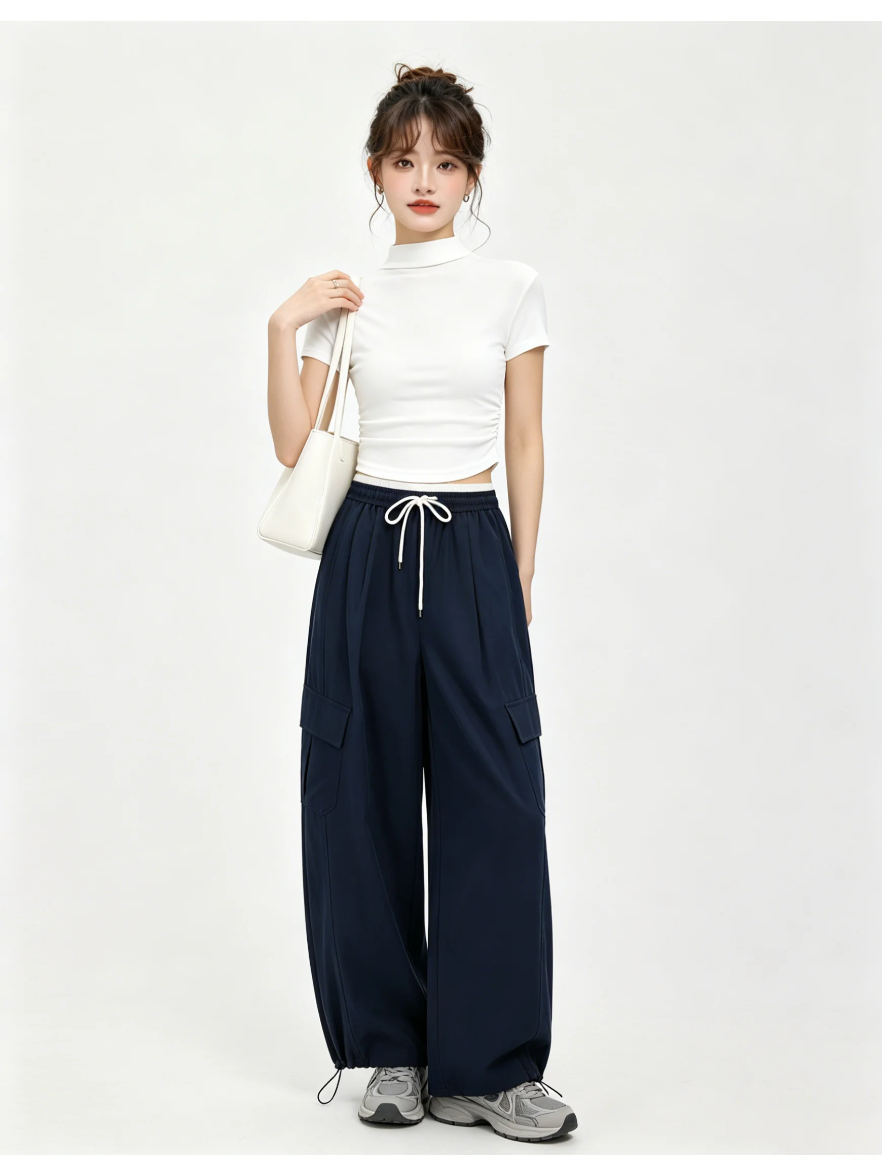 High Waist Wide Leg Pants Elastic Waist Bend Knife Summer Loose Slimming Lazy Sports Style Casual Pants High Waist Wide Leg T...
High Waist Wide Leg Pants Elastic Waist Bend Knife Summer Loose Slimming Lazy Sports Style Casual Pants High Waist Wide Leg T...