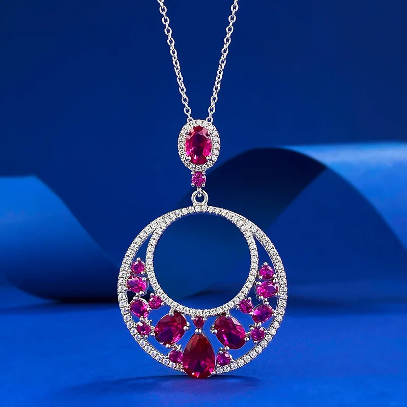 Fashion Jewelry 925 Sterling Silver Gold Plated Round Ruby Multi Stone PendantFine Jewelry
Fashion Jewelry 925 Sterling Silver Gold Plated Round Ruby Multi Stone PendantFine Jewelry