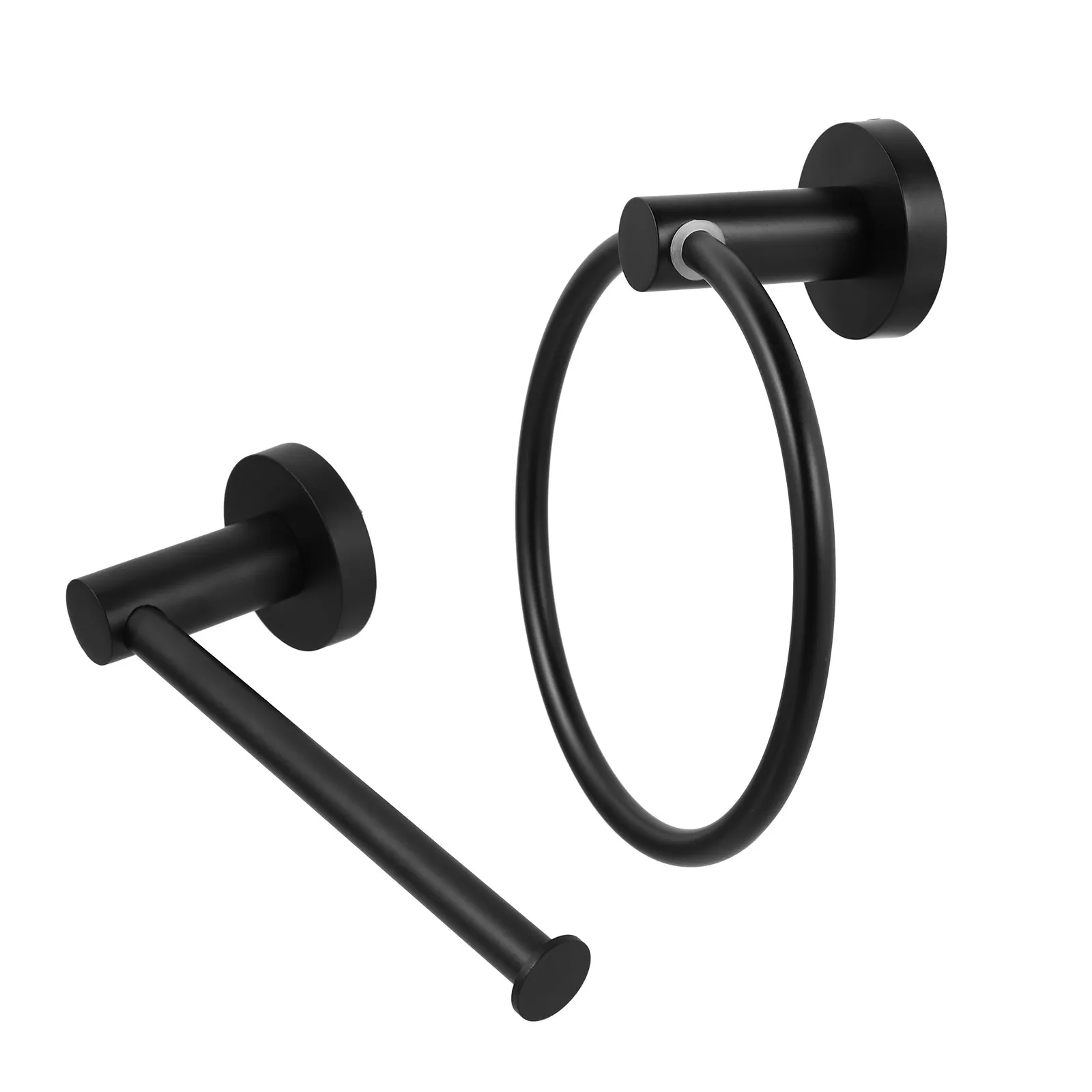 2Pcs Stainless Steel Towel Ring and Toilet Paper Holder Bathroom Storage Rack Wall Mounted Towel Hanging Rod Space Saving Set
2Pcs Stainless Steel Towel Ring and Toilet Paper Holder Bathroom Storage Rack Wall Mounted Towel Hanging Rod Space Saving Set