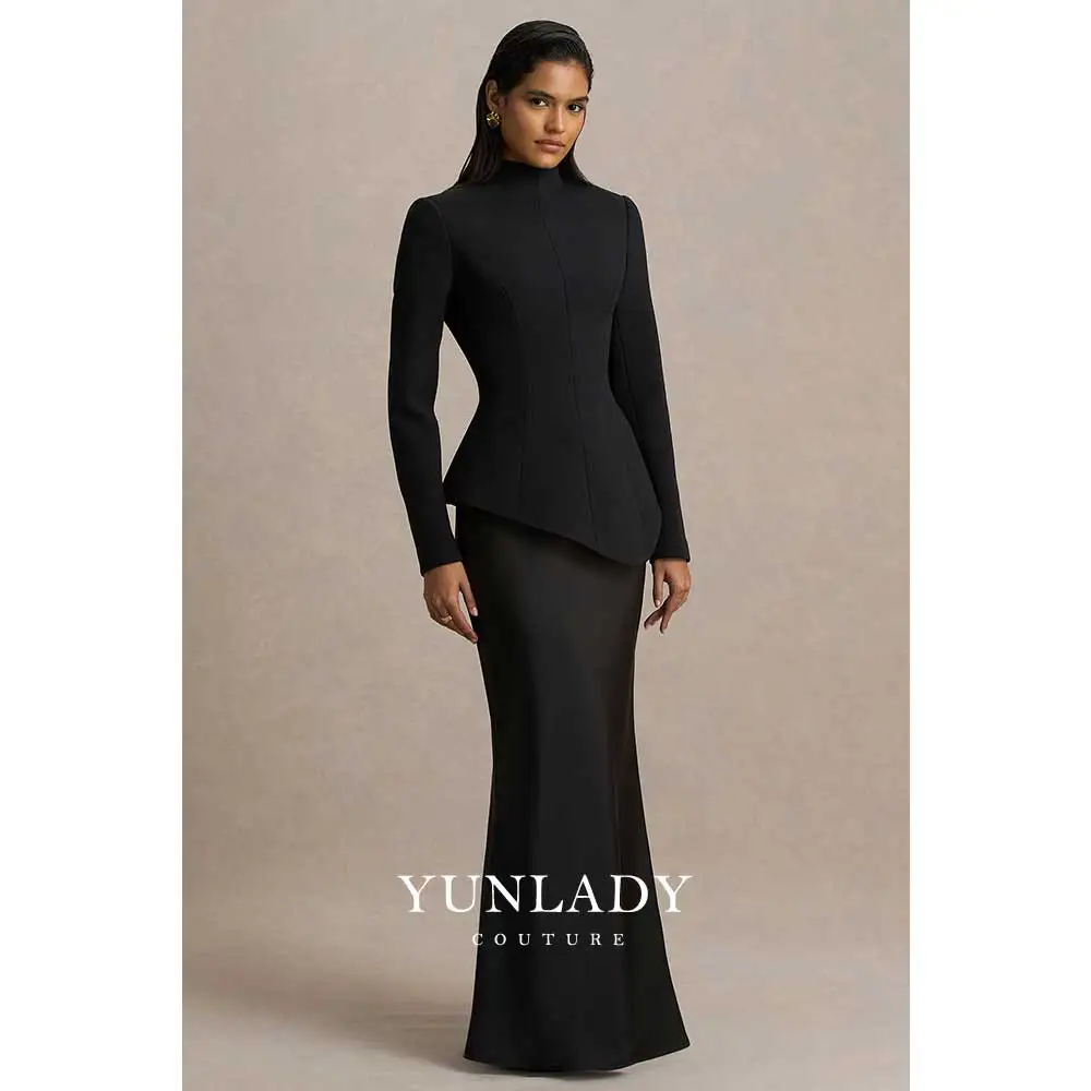 YUNLAN Gorgeous Saudi Arabian Ivory High Neck Custom Satin Wedding Dress 2025 Muslim Women's Formal Party Black Long Sleeve Gown
YUNLAN Gorgeous Saudi Arabian Ivory High Neck Custom Satin Wedding Dress 2025 Muslim Women's Formal Party Black Long Sleeve Gown