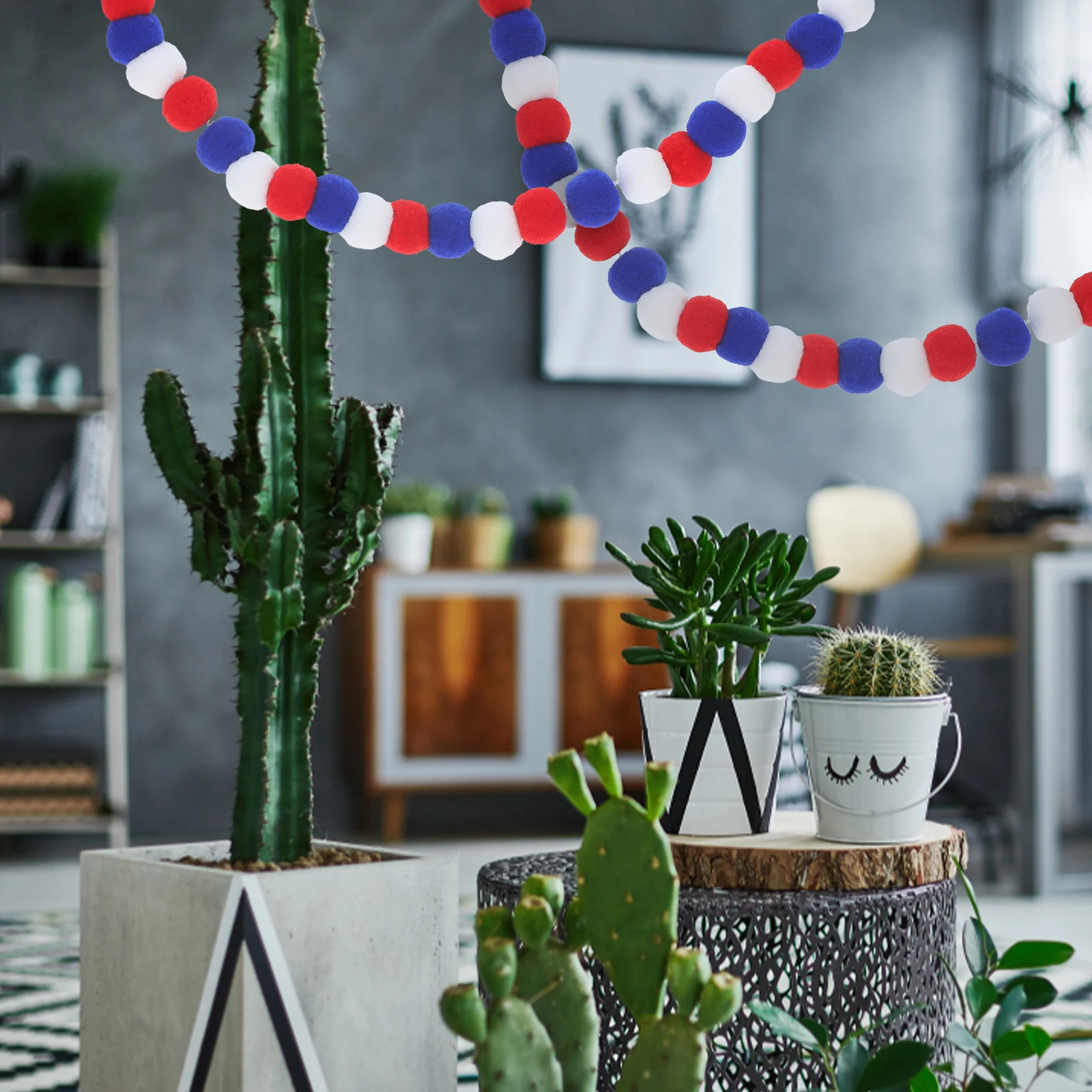 2pcs White Blue Pom Pom Ball Garland Decorative Home Decor Hanging Home Festival Household Pompom Pendant Pendant Party Favors
2pcs White Blue Pom Pom Ball Garland Decorative Home Decor Hanging Home Festival Household Pompom Pendant Pendant Party Favors