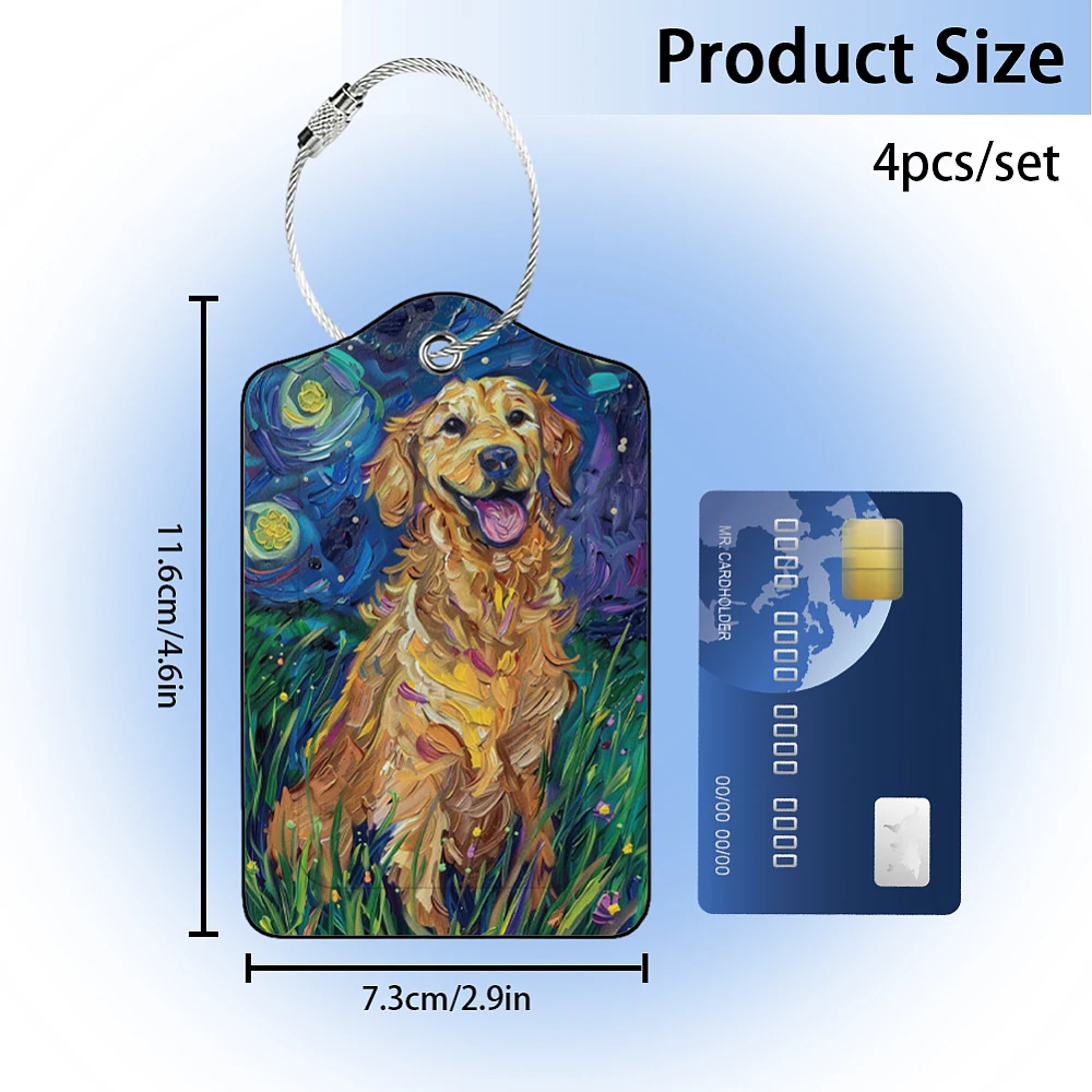 4Pcs PU Leather Luggage Tags Dog 116x73mm Hole: 5mm
4Pcs PU Leather Luggage Tags Dog 116x73mm Hole: 5mm