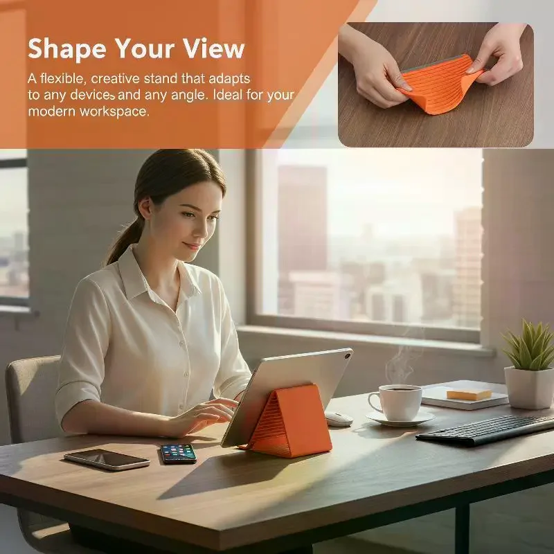 Foldable Silicone Stand for Phone Adjustable Holder for Tablets Ideal for Home and Work Use
Foldable Silicone Stand for Phone Adjustable Holder for Tablets Ideal for Home and Work Use