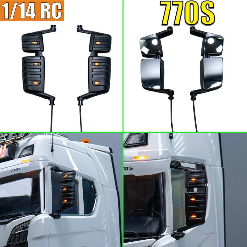 Simulation 1:14th Scale RC Truck plastic Rearview Mirror with Light decorate for SCANIA Tamiya 770S Model Car DIY Parts
Simulation 1:14th Scale RC Truck plastic Rearview Mirror with Light decorate for SCANIA Tamiya 770S Model Car DIY Parts