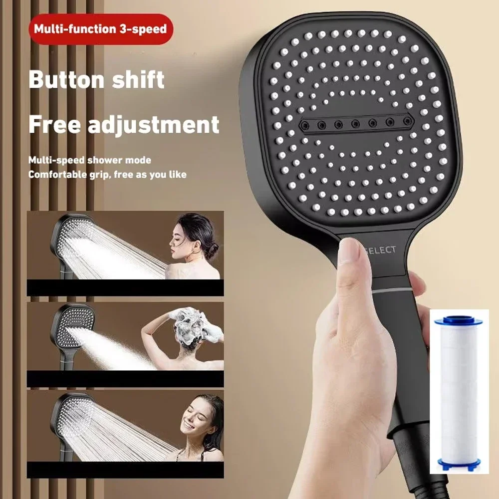 3 Mode Shower Head High Pressure Water Massage Shower Head 13cm Large Flow Spray Rainfall Nozzle Square Bathroom Shower Head
3 Mode Shower Head High Pressure Water Massage Shower Head 13cm Large Flow Spray Rainfall Nozzle Square Bathroom Shower Head
